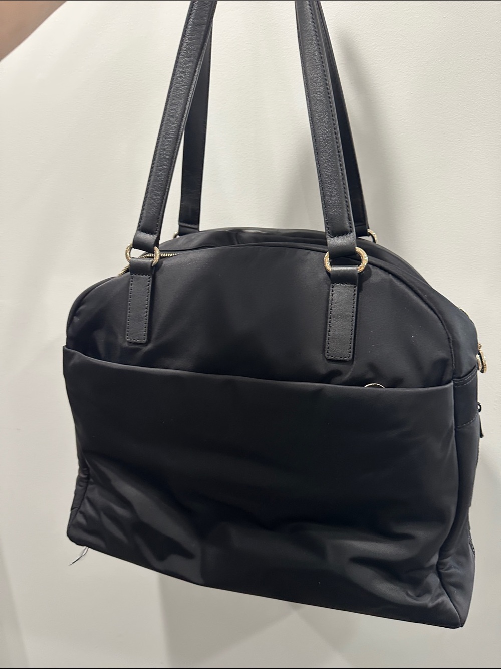 Lo & Sons O.G. 2 Large Laptop Tote Classic Black Women's - Gold Hardware